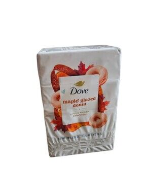 Dove Limited Edition Maple Glazed Donut Beauty Bar 4pk